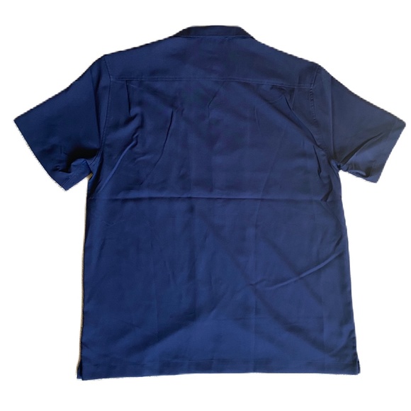 Port Authority shirt short sleeve button up navy Large - Picture 2 of 12